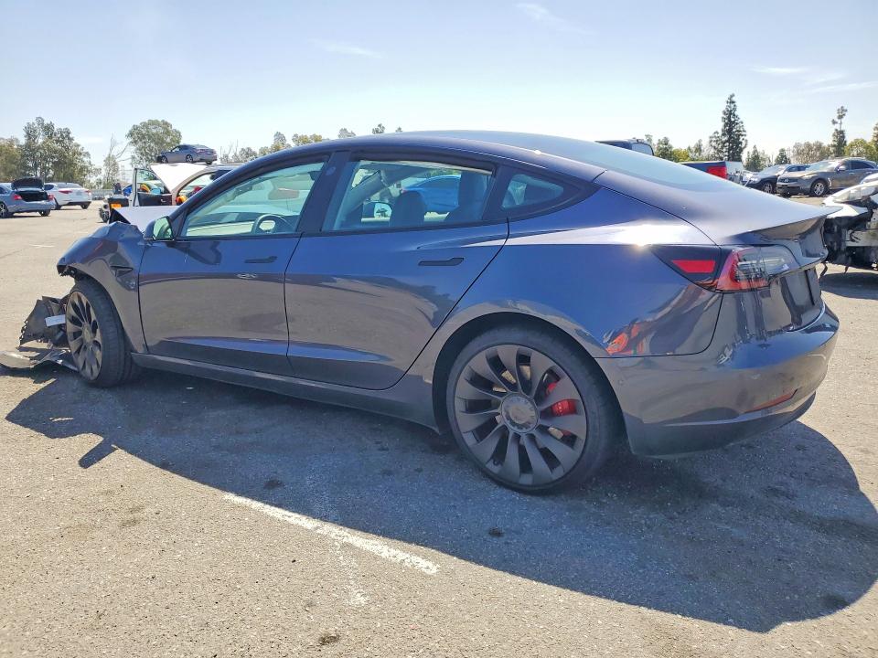 2022 Tesla VIN 5YJ3E1EC8NF265829 COPART salvage auction — FRONT END, Ca - Salvage Certificate, sold $8,500 on 2026-07-30 (photo 2)
