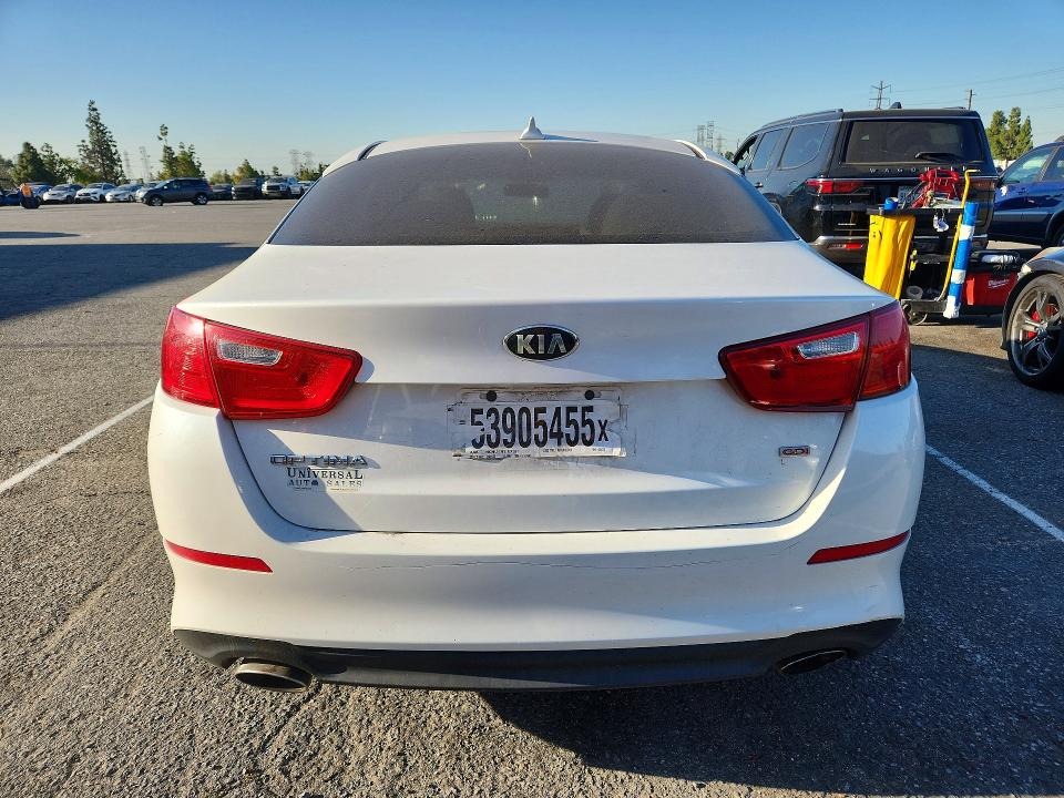 2015 Kia Optima VIN KNAGM4A74F5644650 COPART salvage auction — ALL OVER, CA - SALVAGE CERTIFICATE, sold $675 on 2026-07-14 (photo 6)