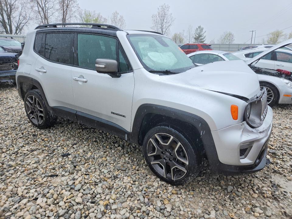2019 Jeep Renegade VIN ZACNJBD11KPK42968 COPART salvage auction — FRONT END, Id - Salvage Certificate Of Title, sold $1,300 on 2026-07-09 (photo 4)