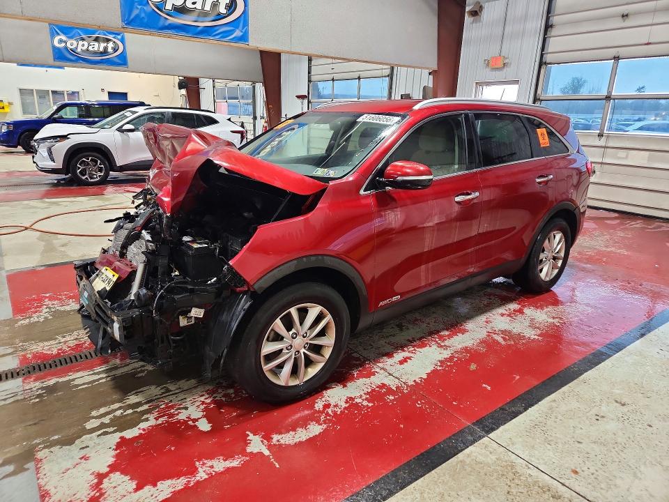 2016 Kia Sorento VIN 5XYPGDA5XGG131291 COPART salvage auction — FRONT END, Pa - Certificate Of Salvage, sold $725 on 2026-07-27 (photo 1)