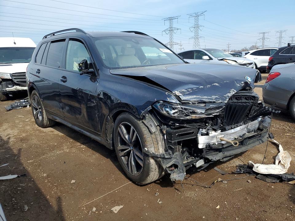2022 BMW X7 VIN 5UXCW2C05N9L10679 COPART salvage auction — FRONT END, Il - Salvage Certificate, sold $20,200 on 2026-07-21 (photo 4)