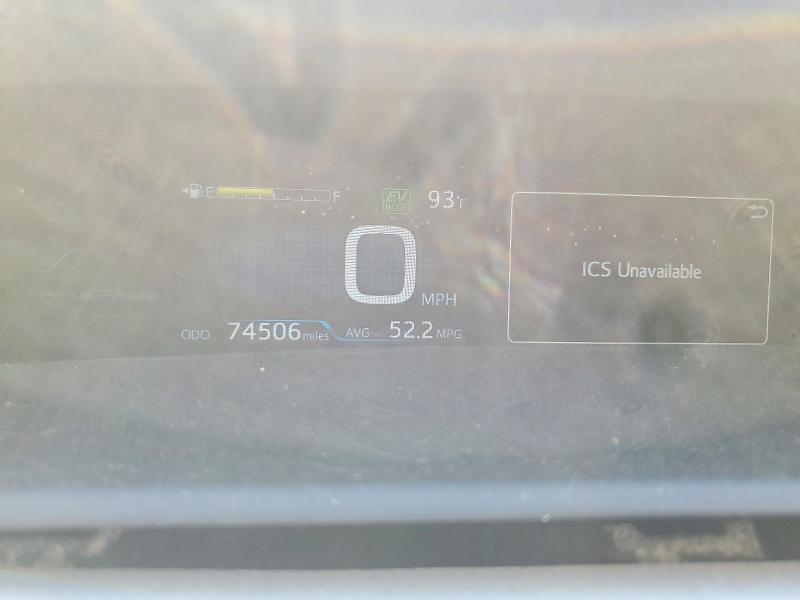 2017 Toyota Prius VIN JTDKARFP2H3060127 COPART salvage auction — FRONT END, Md - Cert Of Salvage > 75% Damage, sold $3,900 on 2026-07-17 (photo 9)