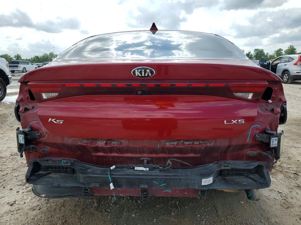 2021 Kia K5 VIN 5XXG14J21MG073109 COPART salvage auction — REAR END, Id - Salvage Certificate Of Title, sold $3,150 on 2026-07-28 (photo 6)