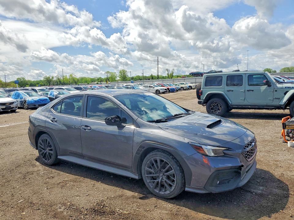 2022 Subaru Wrx VIN JF1VBAF60N9028701 COPART salvage auction — HAIL, Ia - Cert Of Title-Salvage Title, sold $12,300 on 2026-07-31 (photo 4)