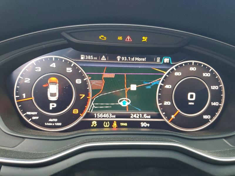 2018 Audi A5 VIN WAUCNCF55JA128729 COPART salvage auction — FRONT END, Id - Salvage Certificate Of Title, sold $3,100 on 2026-07-17 (photo 9)