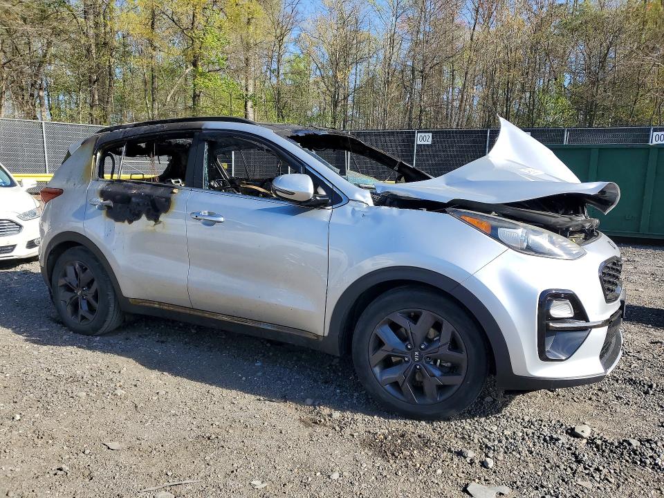 2020 Kia Sportage VIN KNDP63AC6L7657503 COPART salvage auction — Burn Interior, MD - CERT OF SALVAGE > 75% DAMAGE, sold $1,550 on 2026-07-24 (photo 4)