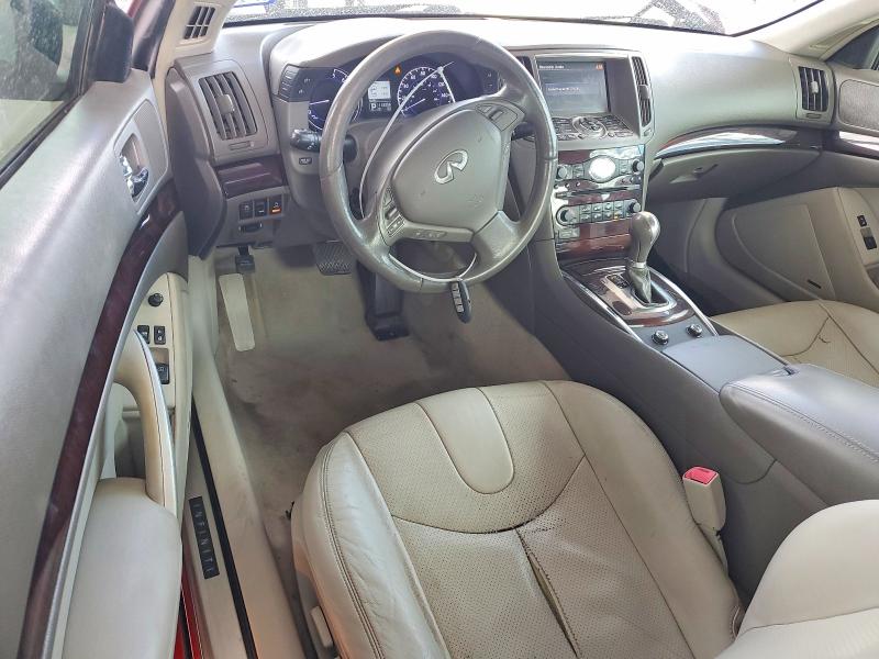 2012 Infiniti G37 VIN JN1CV6EK7CM423783 COPART salvage auction — REAR END, Tx - Salvage Vehicle Title, sold $125 on 2026-07-31 (photo 8)