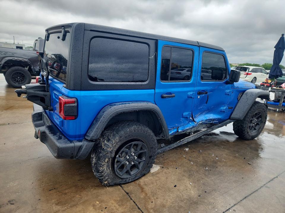 2024 Jeep Wrangler / VIN 1C4PJXDG1RW305884 COPART salvage auction — SIDE, Tx - Certificate Of Title, sold $10,600 on 2026-07-09 (photo 3)
