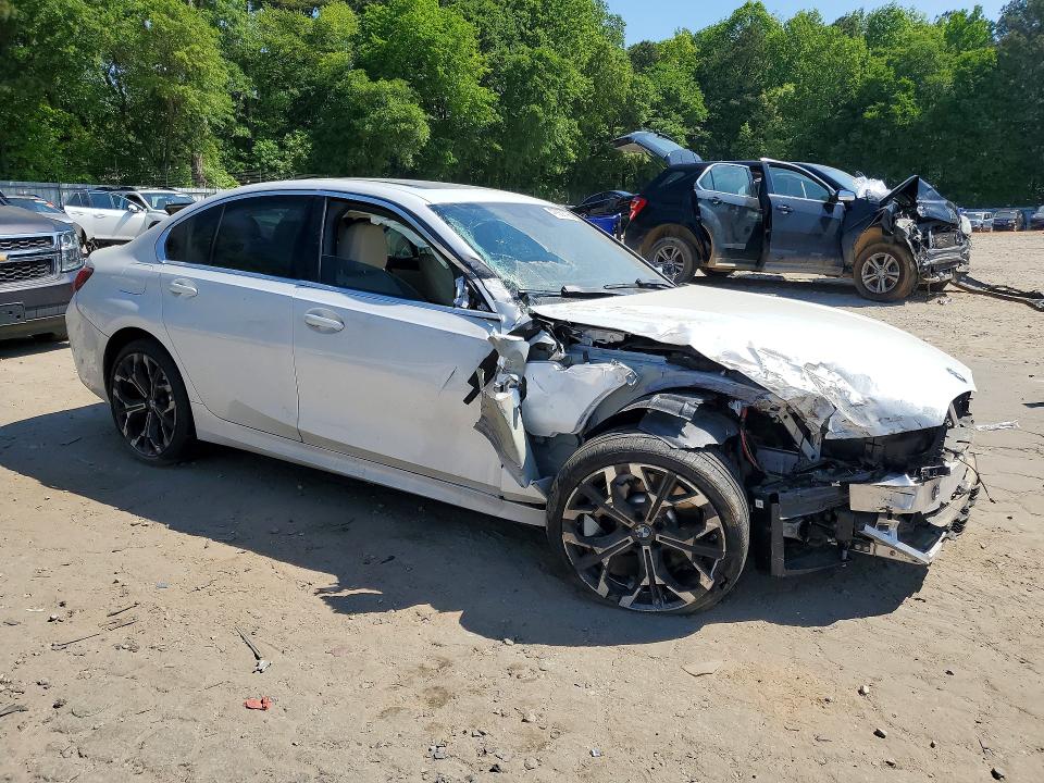 2025 BMW 3 series VIN 3MW69CW02S8F18075 COPART salvage auction — FRONT END, GA - CERT OF TITLE-SALVAGE, sold $7,600 on 2026-07-10 (photo 4)