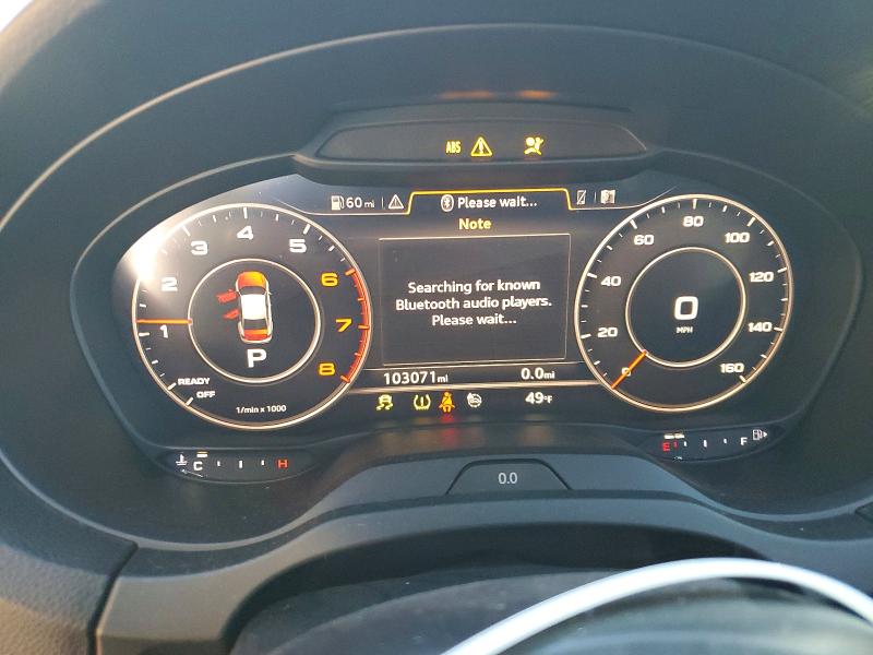 2018 Audi A3 VIN WAUAUGFF5J1094527 COPART salvage auction — FRONT END, Co - Public - Salvage Title, sold $3,800 on 2026-07-18 (photo 9)
