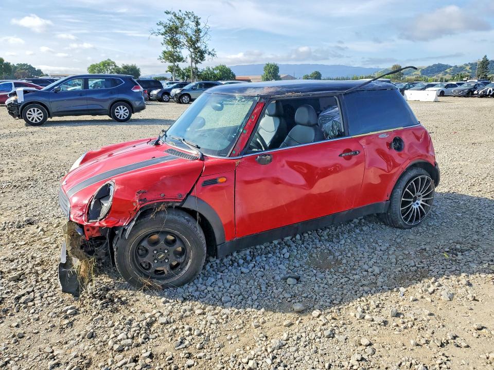 2004 Mini Cooper VIN WMWRC33484TC49889 COPART salvage auction — ROLLOVER, Ca - Salvage Certificate, sold $150 on 2026-08-11 (photo 1)