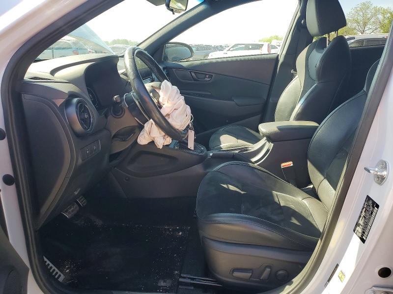 2022 Hyundai Kona VIN KM8KH3AC6NU001841 COPART salvage auction — FRONT END, Mo - Salvage Certificate Of Title, sold $6,000 on 2026-07-10 (photo 7)