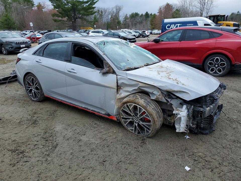 2023 Hyundai Elantra VIN KMHLW4AK8PU018828 COPART salvage auction — FRONT END, Salvage Title, sold $1,650 on 2026-07-23 (photo 4)