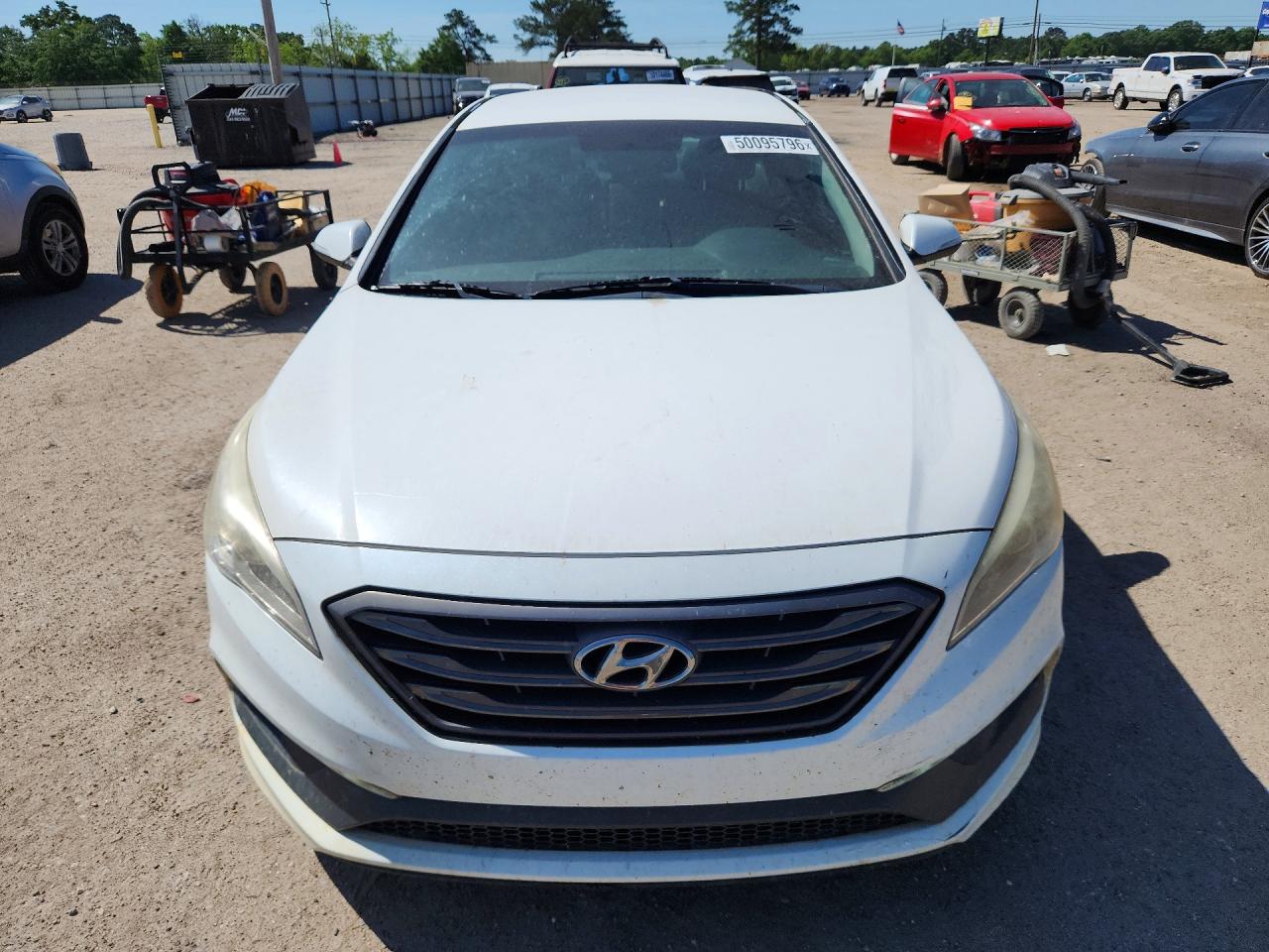 2015 Hyundai Sonata VIN 5NPE34AF8FH098682 COPART salvage auction — Rear End, AL - CERT OF TITLE-SALVAGE TITLE, sold $1,050 on 2026-07-02 (photo 5)