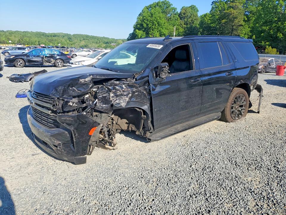 2022 Chevrolet Tahoe VIN 1GNSKRKD7NR243905 COPART salvage auction — FRONT END, Nc - Salvage Certificate Of Title, sold $15,400 on 2026-07-02 (photo 1)