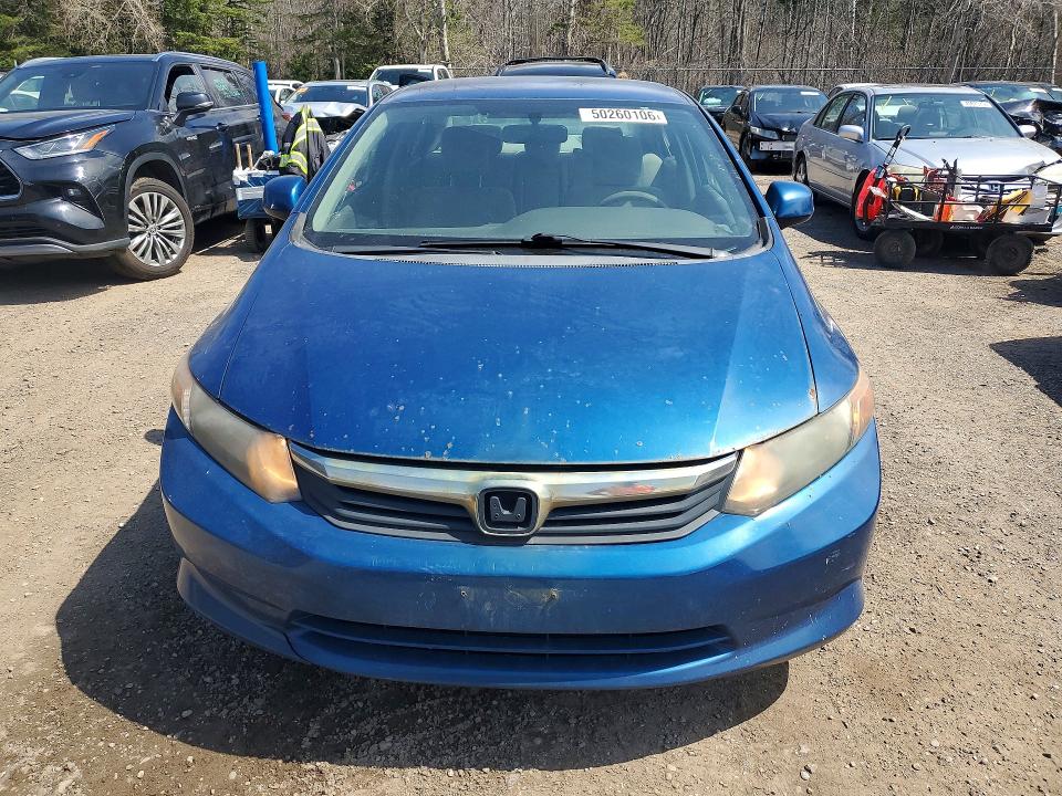 2012 Honda VIN 2HGFB2F41CH029664 COPART salvage auction — REAR END, On - Permit Salvage, sold $950 on 2026-07-02 (photo 5)