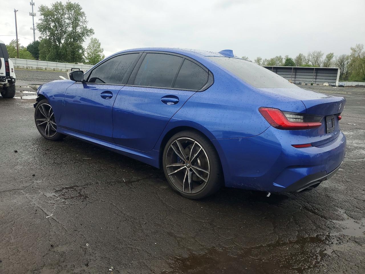 2021 BMW M340i VIN 3MW5U9J05M8B67993 COPART salvage auction — Front End, ID - SALVAGE CERTIFICATE OF TITLE, sold $28,500 on 2026-08-17 (photo 2)