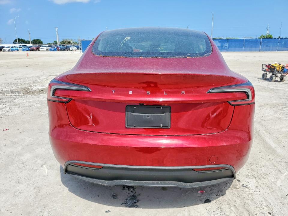 2025 Tesla Model 3 VIN 5YJ3E1EA0SF977746 COPART salvage auction — FRONT END, Salvage Title, sold $14,100 on 2026-07-13 (photo 6)