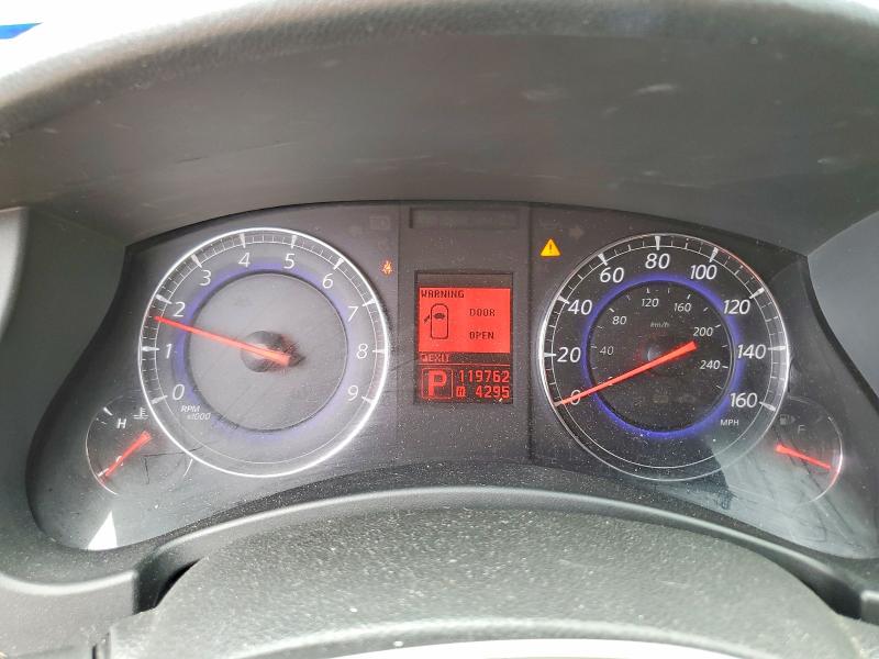 2008 Infiniti Ex VIN JNKAJ09E78M300282 COPART salvage auction — SIDE, Tx - Salvage Vehicle Title, sold $1,000 on 2026-07-17 (photo 9)