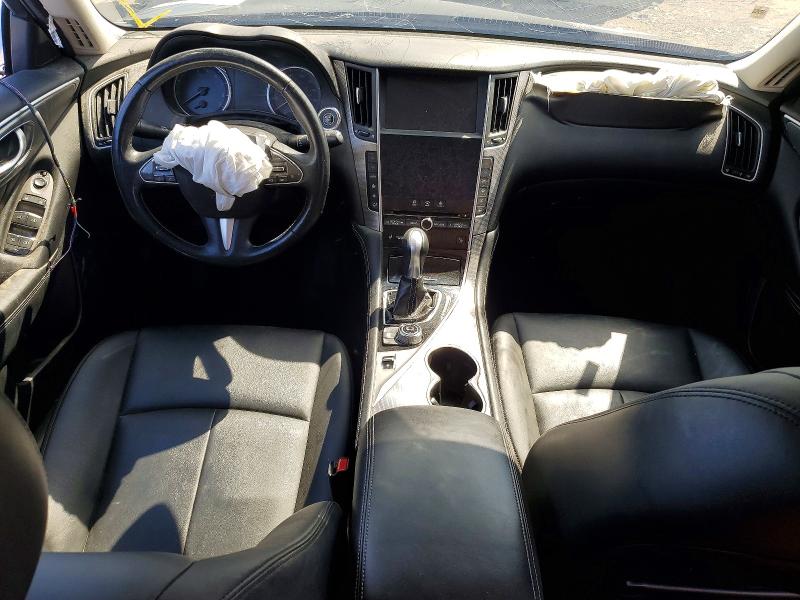 2015 Infiniti Q50 VIN JN1BV7AR0FM418496 COPART salvage auction — FRONT END, Id - Salvage Certificate Of Title, sold $700 on 2026-07-31 (photo 8)