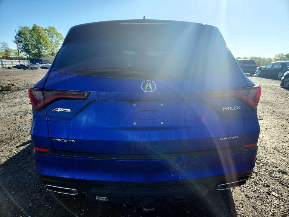 2022 Acura Mdx VIN 5J8YE1H05NL048504 COPART salvage auction — FRONT END, Nj - Cert Of Title-Salvage, sold $6,300 on 2026-07-02 (photo 6)