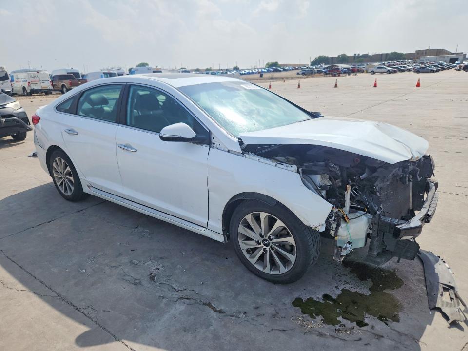 2017 Hyundai Sonata VIN 5NPE34AF7HH594415 COPART salvage auction — FRONT END, Tx - Certificate Of Title, sold $925 on 2026-07-09 (photo 4)
