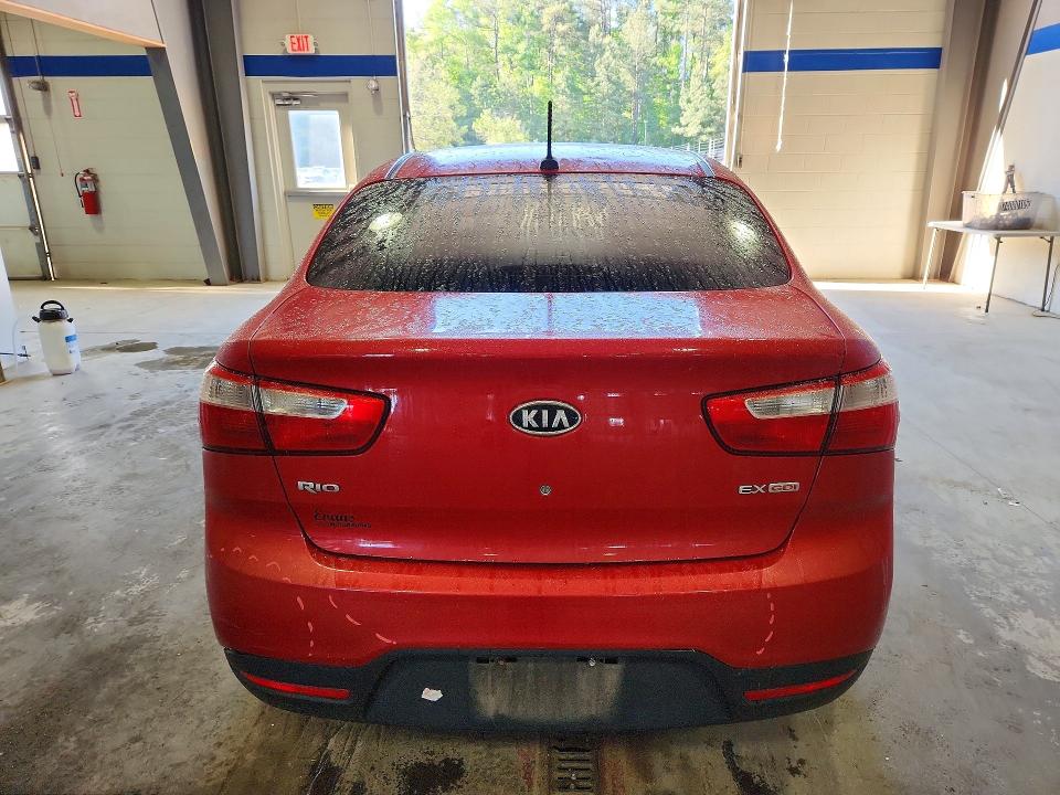 2012 Kia Rio VIN KNADN4A31C6071659 COPART salvage auction — NORMAL WEAR, Id - Salvage Certificate Of Title, sold $700 on 2026-07-10 (photo 6)