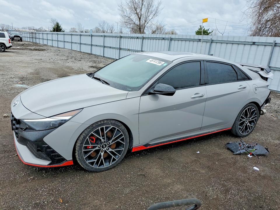 2022 Hyundai Elantra VIN KMHLW4AK5NU008822 COPART salvage auction — REAR END, ON - PERMIT SALVAGE, sold $2,500 on 2026-07-28 (photo 1)