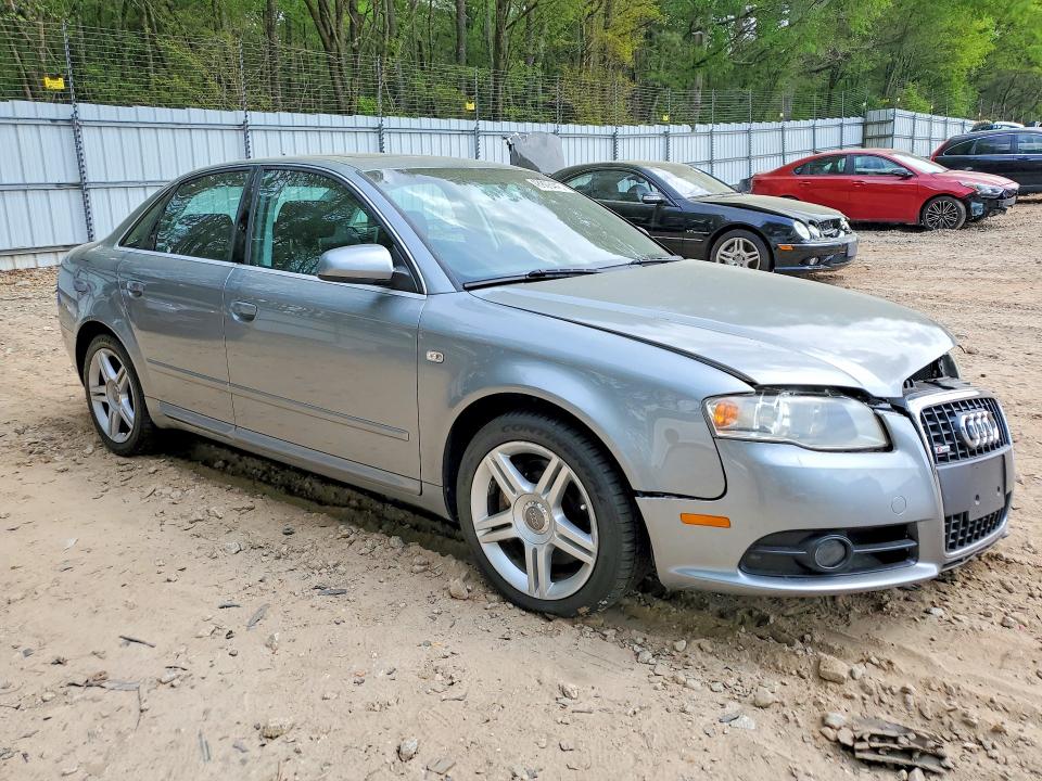 2008 Audi A4 VIN WAUDF78E68A035248 COPART salvage auction — FRONT END, Ga - Bill Of Sale - Parts Only, sold $250 on 2026-07-31 (photo 4)