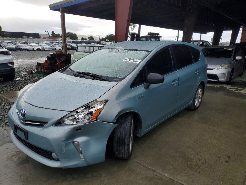 2014 Toyota Prius v VIN JTDZN3EU6EJ005100 COPART salvage auction — SIDE, CA - SALVAGE CERTIFICATE, sold $2,100 on 2026-07-20 (photo 1)