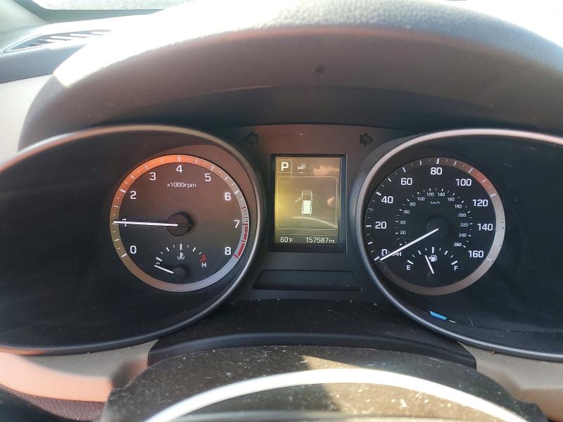 2018 Hyundai Santa fe VIN 5XYZTDLB3JG552350 COPART salvage auction — FRONT END, CA - SALVAGE CERTIFICATE, sold $1,800 on 2026-07-28 (photo 9)