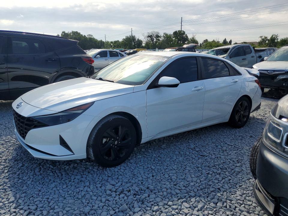2021 Hyundai Elantra VIN 5NPLS4AGXMH011168 COPART salvage auction — REAR END, Fl - Certificate Of Destruction, sold $3,050 on 2026-07-07 (photo 1)