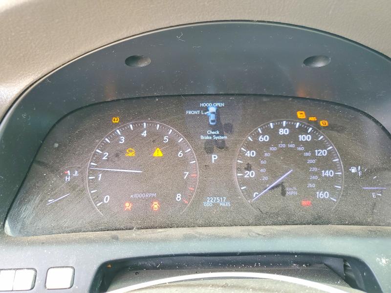 2008 Lexus Ls 460 VIN JTHBL46F185074219 COPART salvage auction — NORMAL WEAR, Tx - Certificate Of Title, sold $150 on 2026-07-07 (photo 9)