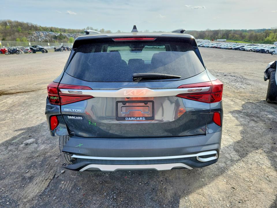 2022 Kia Seltos VIN KNDERCAA6N7289467 COPART salvage auction — REAR END, Va - Cert Of Title - Salvage, sold $6,100 on 2026-07-17 (photo 6)