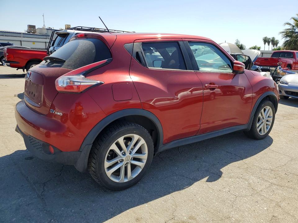 2016 Nissan Juke VIN JN8AF5MV0GT650823 COPART salvage auction — FRONT END, Wv - Salvage Certificate, sold $800 on 2026-07-24 (photo 3)