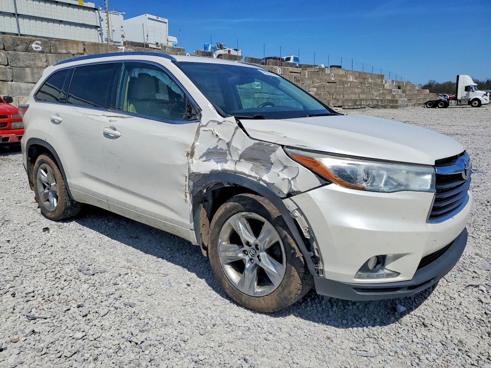 2016 Toyota VIN 5TDDKRFH5GS251293 COPART salvage auction — FRONT END, Ky - Cert Of Title-Salvage, sold $6,700 on 2026-07-17 (photo 4)