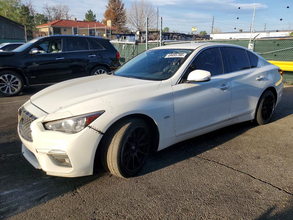 2019 Infiniti Q50 VIN JN1CV7AP1KM110184 COPART salvage auction — SIDE, Ca - Dis/Dlr/Exp Only Clean Title, sold $3,450 on 2026-07-09 (photo 1)