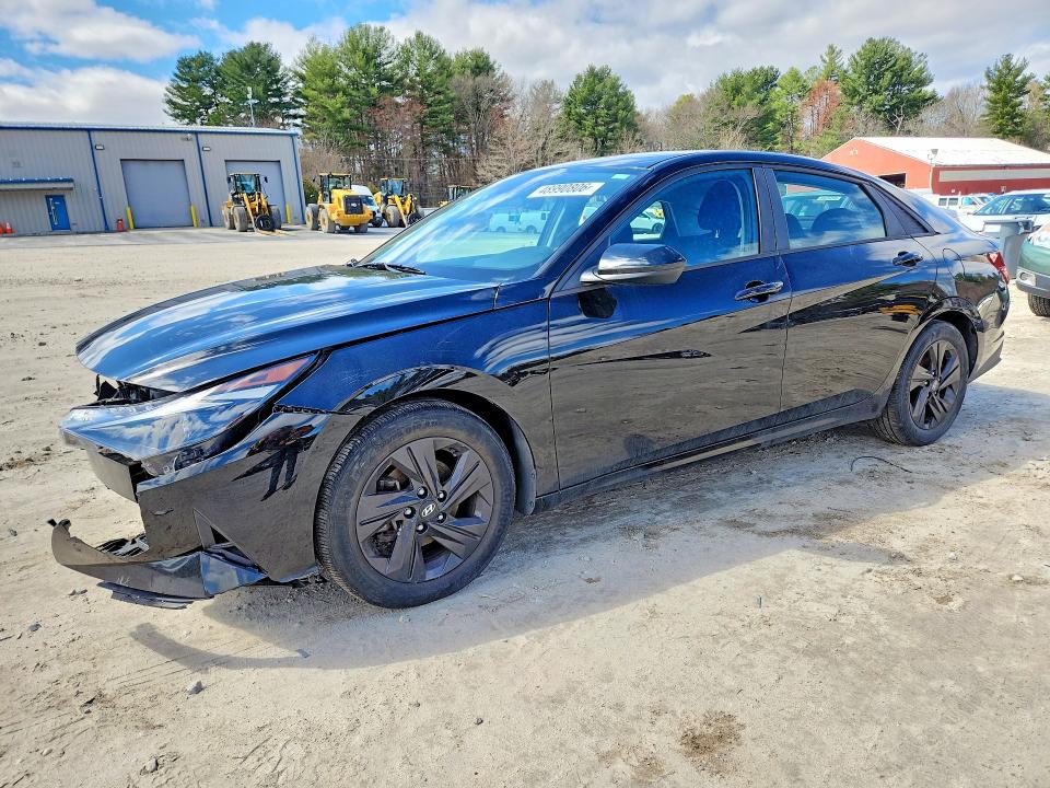 2021 Hyundai Elantra VIN 5NPLM4AG5MH008527 COPART salvage auction — FRONT END, MA - CERT OF TITLE-SALVAGE, sold $3,450 on 2026-07-30 (photo 1)