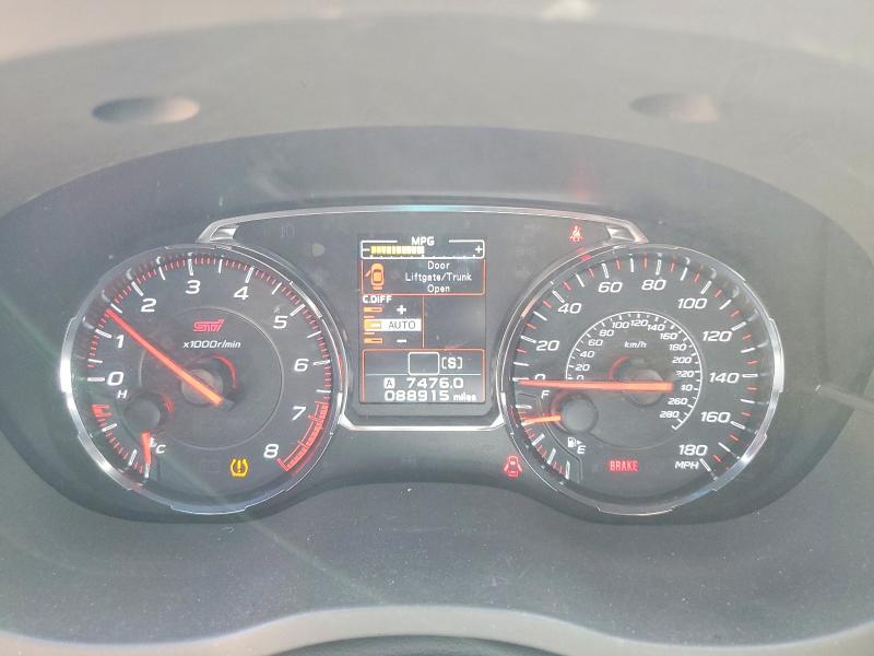 2019 Subaru Wrx VIN JF1VA2R69K9820989 COPART salvage auction — MINOR DENT/SCRATCHES, Co - Cert Of Title-Rebuilt Salvage (P), sold $10,200 on 2026-07-28 (photo 9)