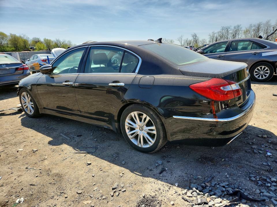 2014 Hyundai Genesis VIN KMHGC4DDXEU260329 COPART salvage auction — FRONT END, Md - Cert Of Salvage > 75% Damage, sold $900 on 2026-07-30 (photo 2)