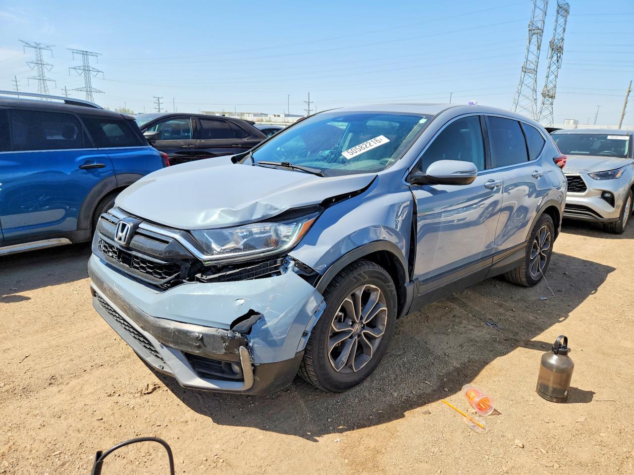 2022 Honda CR-V VIN 7FARW2H55NE016404 COPART salvage auction — Front End, WV - SALVAGE CERTIFICATE, sold $10,300 on 2026-06-25 (photo 1)