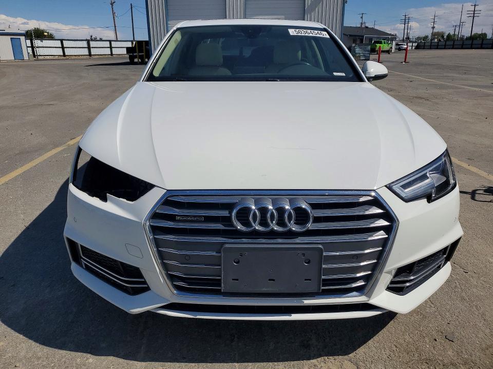 2018 Audi A4 VIN WAUENAF43JA132721 COPART salvage auction — FRONT END, Id - Salvage Certificate Of Title, sold $4,350 on 2026-07-30 (photo 5)
