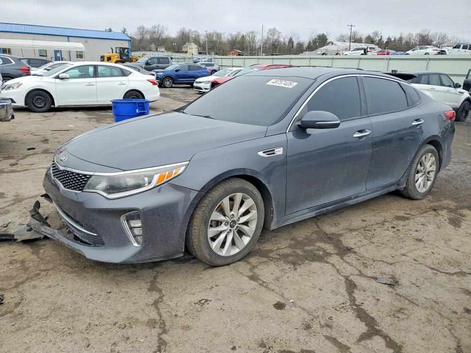 2018 Kia Optima VIN 5XXGT4L33JG188192 COPART salvage auction — FRONT END, PA, sold $825 on 2026-07-17 (photo 1)