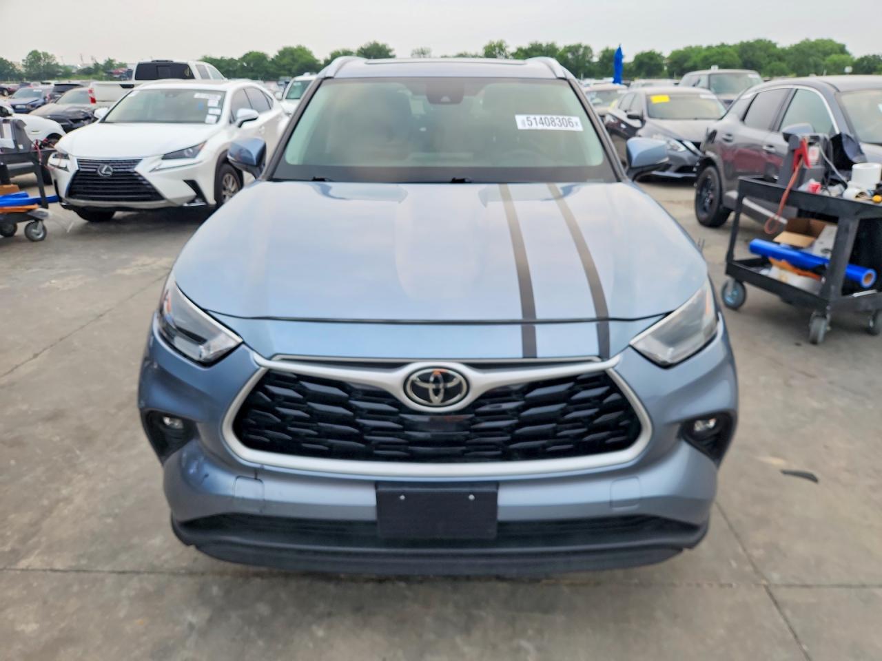 2023 Toyota Highlander VIN 5TDKDRAH1PS018083 COPART salvage auction — Front End, FL - CERTIFICATE OF TITLE, sold $16,900 on 2026-07-09 (photo 5)