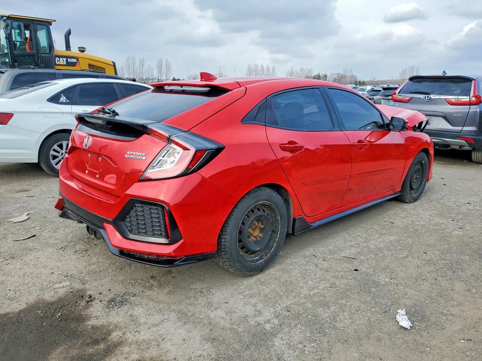2018 Honda Civic VIN SHHFK7H90JU302213 COPART salvage auction — FRONT END, On - Permit Salvage, sold $2,300 on 2026-07-28 (photo 3)