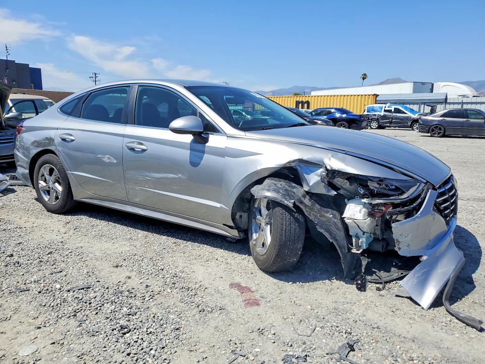 2020 Hyundai Sonata VIN 5NPEG4JA3LH057140 COPART salvage auction — FRONT END, Ca - Salvage Certificate, sold $2,300 on 2026-07-03 (photo 4)