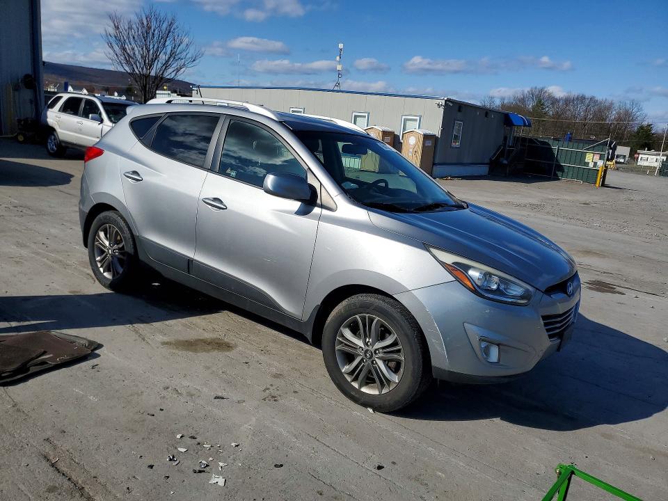 2014 Hyundai VIN KM8JUCAG0EU930773 COPART salvage auction — FRONT END, Pa - Certificate Of Salvage, sold $1,500 on 2026-07-15 (photo 4)