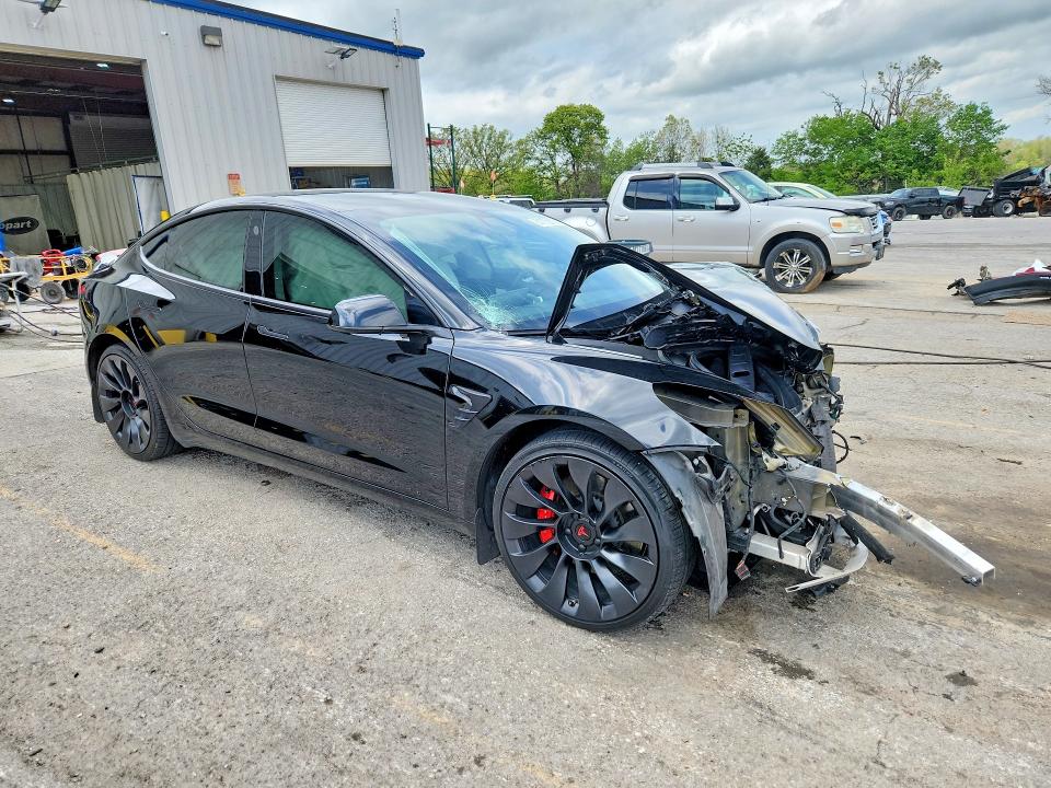 2019 Tesla Model 3 VIN 5YJ3E1EB5KF440346 COPART salvage auction — FRONT END, Mo - Junking Certificate, sold $3,150 on 2026-07-08 (photo 4)