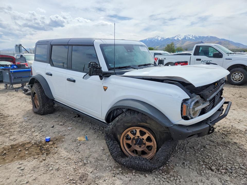 2024 Ford Bronco VIN 1FMEE9BP1RLA07634 COPART salvage auction — FRONT END, Ut - Salvage Certificate, sold $11,800 on 2026-07-02 (photo 4)