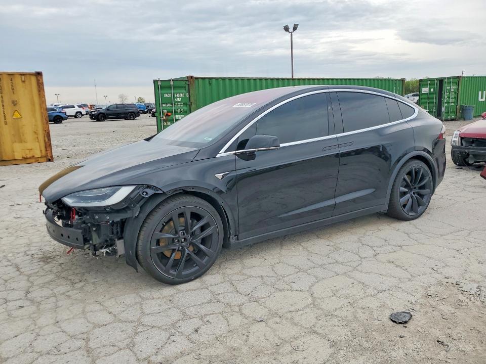 2019 Tesla Model x VIN 5YJXCAE25KF188413 COPART salvage auction — FRONT END, IN - CERT OF TITLE-SALVAGE TITLE, sold $12,900 on 2026-07-31 (photo 1)